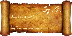 Szilasy Iván névjegykártya